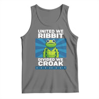 Patriotic Protest Portland Frog Tank Top United We Ribbit Divided We Croak Resist - Wonder Print Shop