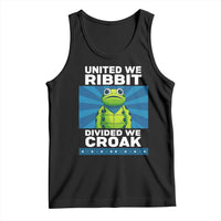 Patriotic Protest Portland Frog Tank Top United We Ribbit Divided We Croak Resist - Wonder Print Shop