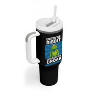 Patriotic Protest Portland Frog Tumbler With Handle United We Ribbit Divided We Croak Resist - Wonder Print Shop