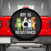 Portland Protest Inflatable Mascot Parade Spare Tire Cover Joy Is Resistance Resist Frog Shark Chicken Dino - Wonder Print Shop