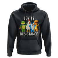 Portland Protest Inflatable Mascot Parade Hoodie Joy Is Resistance Resist Frog Shark Chicken Dino - Wonder Print Shop