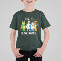 Portland Protest Inflatable Mascot Parade T Shirt For Kid Joy Is Resistance Resist Frog Shark Chicken Dino - Wonder Print Shop