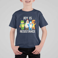 Portland Protest Inflatable Mascot Parade T Shirt For Kid Joy Is Resistance Resist Frog Shark Chicken Dino - Wonder Print Shop