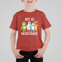 Portland Protest Inflatable Mascot Parade T Shirt For Kid Joy Is Resistance Resist Frog Shark Chicken Dino - Wonder Print Shop