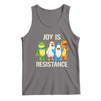 Portland Protest Inflatable Mascot Parade Tank Top Joy Is Resistance Resist Frog Shark Chicken Dino - Wonder Print Shop