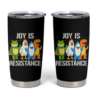 Portland Protest Inflatable Mascot Parade Tumbler Cup Joy Is Resistance Resist Frog Shark Chicken Dino - Wonder Print Shop
