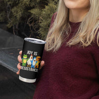 Portland Protest Inflatable Mascot Parade Tumbler Cup Joy Is Resistance Resist Frog Shark Chicken Dino - Wonder Print Shop