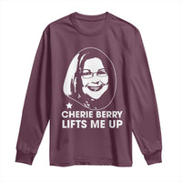 Cherie Berry Lifts Me Up Long Sleeve Shirt Elevator Tribute Funny NC Meme - Wonder Print Shop