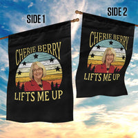 Cherie Berry Lifts Me Up Garden Flag Retro Vintage Elevator Tribute Funny NC Meme - Wonder Print Shop