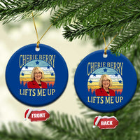 Cherie Berry Lifts Me Up Ceramic Ornament Retro Vinatge Elevator Tribute Funny NC Meme - Wonder Print Shop
