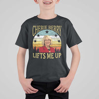 Cherie Berry Lifts Me Up T Shirt For Kid Retro Vinatge Elevator Tribute Funny NC Meme - Wonder Print Shop