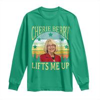 Cherie Berry Lifts Me Up Long Sleeve Shirt Retro Vinatge Elevator Tribute Funny NC Meme - Wonder Print Shop
