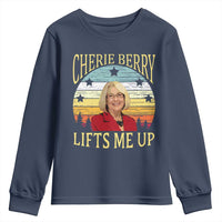 Cherie Berry Lifts Me Up Youth Sweatshirt Retro Vinatge Elevator Tribute Funny NC Meme - Wonder Print Shop