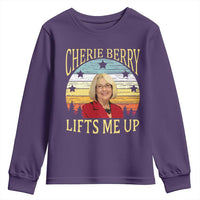 Cherie Berry Lifts Me Up Youth Sweatshirt Retro Vinatge Elevator Tribute Funny NC Meme - Wonder Print Shop