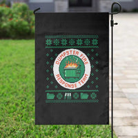 Funny Dumpster Fire Response Team Garden Flag Office Party Holiday Chaos Humor - Wonder Print Shop