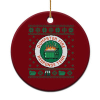 Funny Dumpster Fire Response Team Ceramic Ornament Office Party Holiday Chaos Humor - Wonder Print Shop
