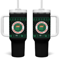 Funny Dumpster Fire Response Team Tumbler With Handle Office Party Holiday Chaos Humor - undefined