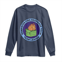 Dumpster Fire Response Team Leader Badge Long Sleeve Shirt Funny Office Chaos Holiday Gag Gift - Wonder Print Shop