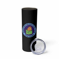 Dumpster Fire Response Team Leader Badge Skinny Tumbler Funny Office Chaos Holiday Gag Gift - Wonder Print Shop