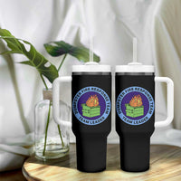 Dumpster Fire Response Team Leader Badge Tumbler With Handle Funny Office Chaos Holiday Gag Gift - Wonder Print Shop