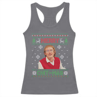 Funny Chit Christmas Merry Chit-Mas Racerback Tank Top Retro Holiday Humor - Wonder Print Shop