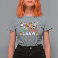 Black Friday Crew Christmas T Shirt For Women Funny Holiday Shopping Squad - Wonder Print Shop