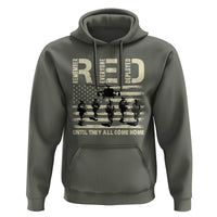 Red Friday Hoodie R.E.D Until They All Come Home Support American Troops US Flag - Wonder Print Shop