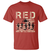 Red Friday T Shirt R.E.D Until They All Come Home Support American Troops US Flag - Wonder Print Shop