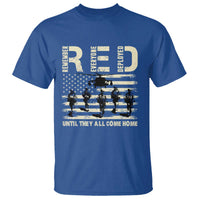 Red Friday T Shirt R.E.D Until They All Come Home Support American Troops US Flag - Wonder Print Shop
