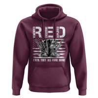 Red Friday Hoodie R.E.D Until They All Come Home Support Troops Military Combat Boots - Wonder Print Shop