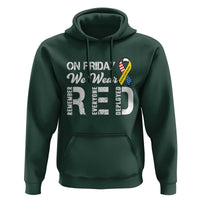 Red Friday Hoodie R.E.D On Friday We Wear Red Support American Troops - Wonder Print Shop