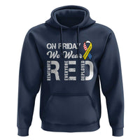 Red Friday Hoodie R.E.D On Friday We Wear Red Support American Troops - Wonder Print Shop
