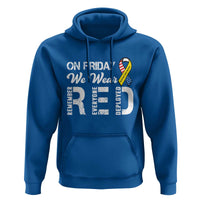 Red Friday Hoodie R.E.D On Friday We Wear Red Support American Troops - Wonder Print Shop