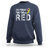 Red Friday Sweatshirt R.E.D On Friday We Wear Red Support American Troops - Wonder Print Shop