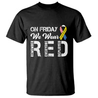 Red Friday T Shirt R.E.D On Friday We Wear Red Support American Troops - Wonder Print Shop