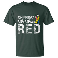 Red Friday T Shirt R.E.D On Friday We Wear Red Support American Troops - Wonder Print Shop