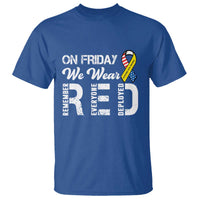 Red Friday T Shirt R.E.D On Friday We Wear Red Support American Troops - Wonder Print Shop