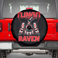 Tlingit Raven Totem Spare Tire Cover Alaska Native Tribal Art Design