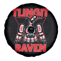 Tlingit Raven Totem Spare Tire Cover Alaska Native Tribal Art Design