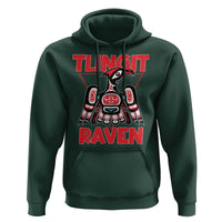 Tlingit Raven Totem Hoodie Alaska Native Tribal Art Design