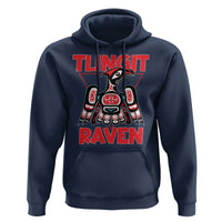 Tlingit Raven Totem Hoodie Alaska Native Tribal Art Design