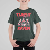 Tlingit Raven Totem T Shirt For Kid Alaska Native Tribal Art Design