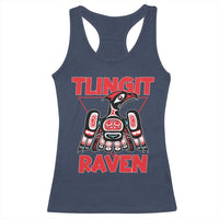 Tlingit Raven Totem Racerback Tank Top Alaska Native Tribal Art Design