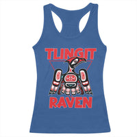 Tlingit Raven Totem Racerback Tank Top Alaska Native Tribal Art Design