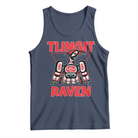 Tlingit Raven Totem Tank Top Alaska Native Tribal Art Design