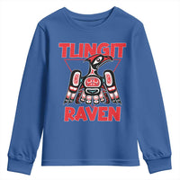 Tlingit Raven Totem Youth Sweatshirt Alaska Native Tribal Art Design