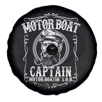 Motor Boat Captain Spare Tire Cover Funny Boating Pontoon Party Motor Boatin Lake Life