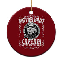 Motor Boat Captain Ceramic Ornament Funny Boating Pontoon Party Motor Boatin Lake Life - Wonder Print Shop