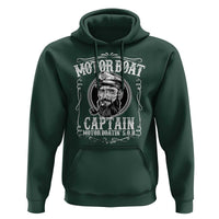 Motor Boat Captain Hoodie Funny Boating Pontoon Party Motor Boatin Lake Life