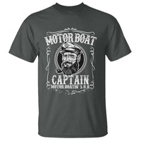 Motor Boat Captain T Shirt Funny Boating Pontoon Party Motor Boatin Lake Life